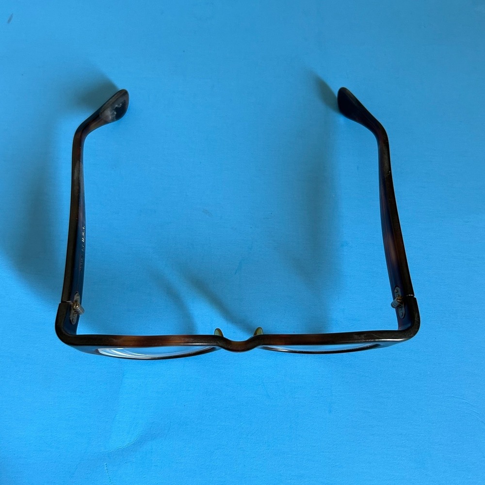Vintage Brown Tortoise Cat Eye Glasses Frames USA Made Retro Eyeglasses MCM - Picture 3 of 6